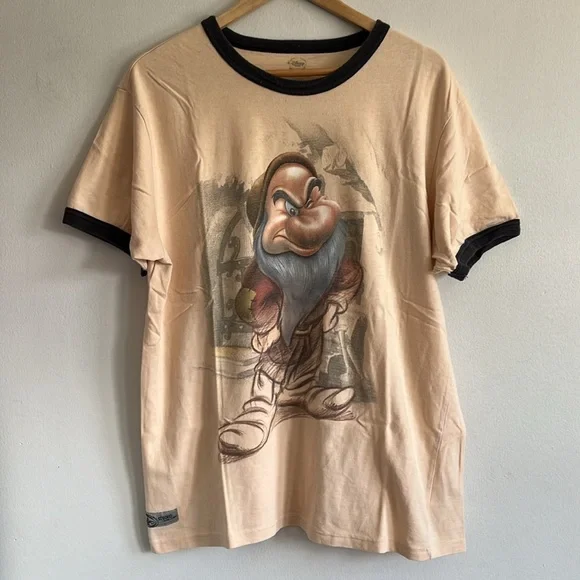 Disney Grumpy Ringer Shirt / Large / Y2K / Disney Collection - Picture 2 of 6